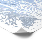 KRW Grunge in Blue Poster (Hoek)