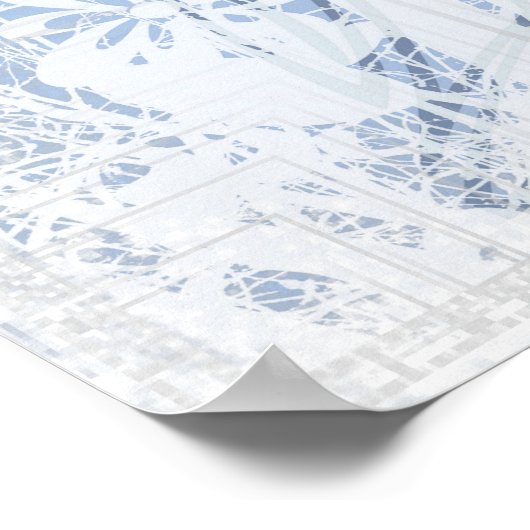 KRW Grunge in Blue Take 2 Poster (Hoek)