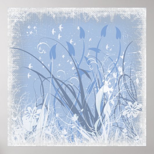 KRW Grunge in Blue Take 2 Poster (Voorkant)