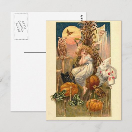 KRW  Halloween Briefkaart (Voorkant / Achterkant)