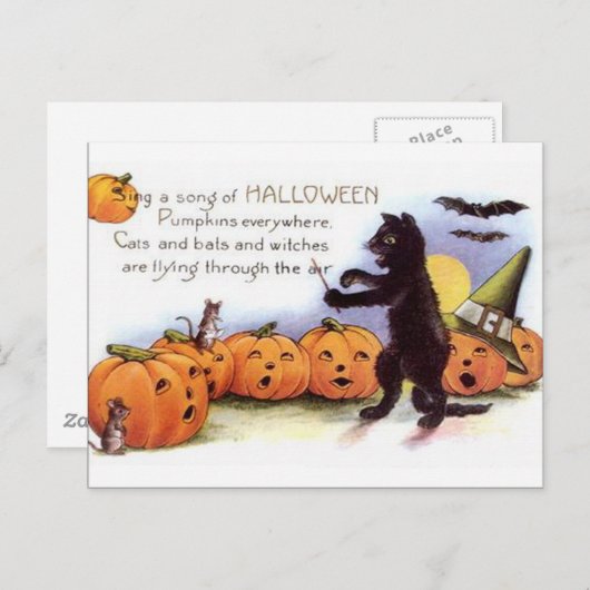 KRW  Halloween Briefkaart (Voorkant / Achterkant)