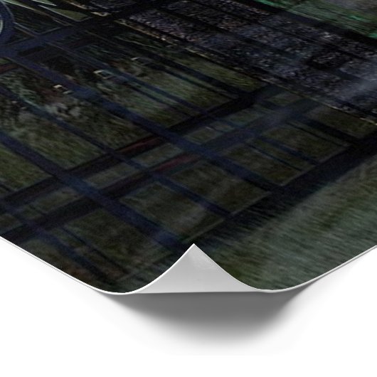 KRW Halloween Decor Poster Creepy Castle (Hoek)