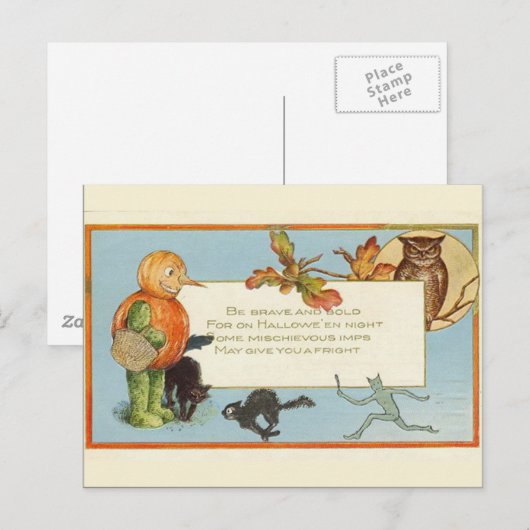 KRW  Halloween - Gepersonaliseerd Briefkaart (Voorkant / Achterkant)