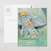 KRW  Halloween Good Luck Spirits Card Briefkaart (Voorkant / Achterkant)