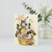 KRW Halloween Howdy Schattige Feestdagenkaart (Staand voorkant)