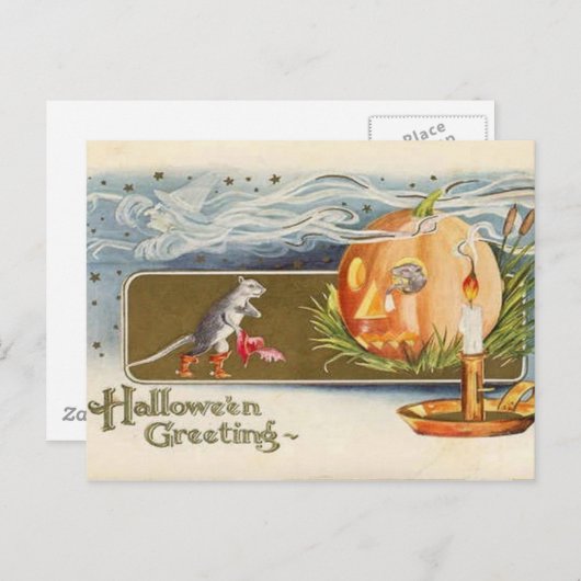 KRW  Halloween Mice Briefkaart (Voorkant / Achterkant)