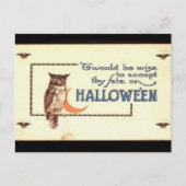 KRW  Halloween Owl Briefkaart (Voorkant)