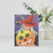 KRW  Halloween Witch Briefkaart (Staand voorkant)
