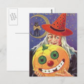 KRW  Halloween Witch Briefkaart (Voorkant / Achterkant)