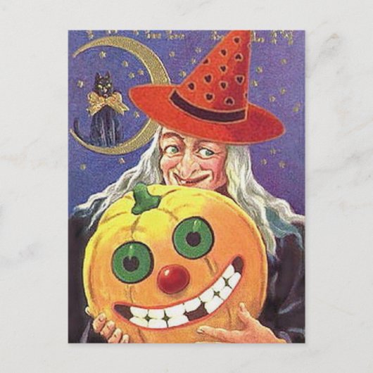 KRW  Halloween Witch Briefkaart (Voorkant)