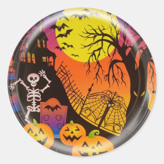 KRW Happy Halloween Haunted House Sticker (Voorkant)