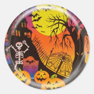 KRW Happy Halloween Haunted House Sticker