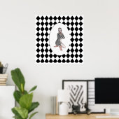 KRW Harlequin Cameo Poster (Thuiskantoor)