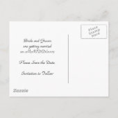 KRW Hearts Save the Date Custom Briefkaart (Achterkant)