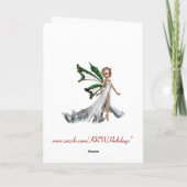 KRW heb je geen hekel aan kerstinkopen grappige ka Feestdagen Kaart (Achterkant)