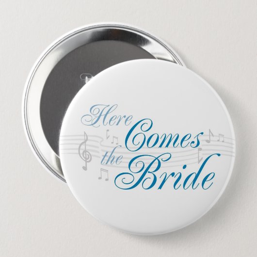 KRW hier komt de Bride Button - Pin (Voorkant /achterkant)