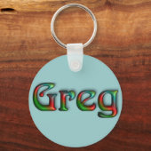 KRW Hippie Groove Name Sleutelhanger - Greg (Voorkant)