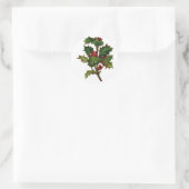 KRW  Holly Design Kerst sticker (Tas)