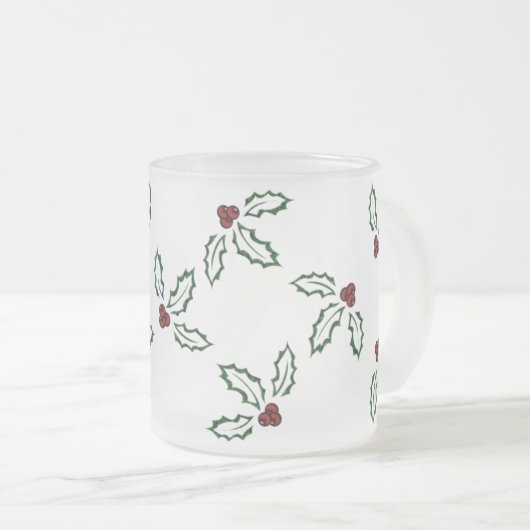 KRW  Holly Frosted Mok (Voorkant rechts)