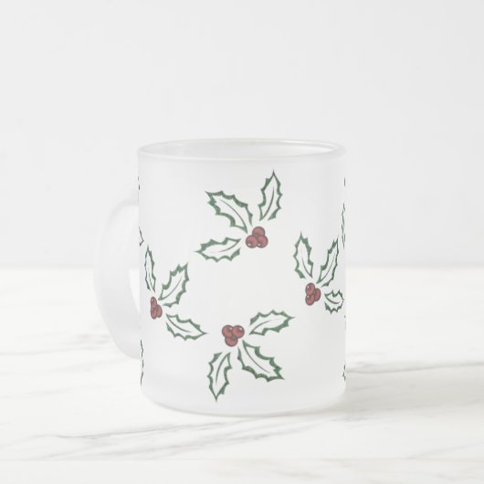 KRW  Holly Frosted Mok (Voorkant links)