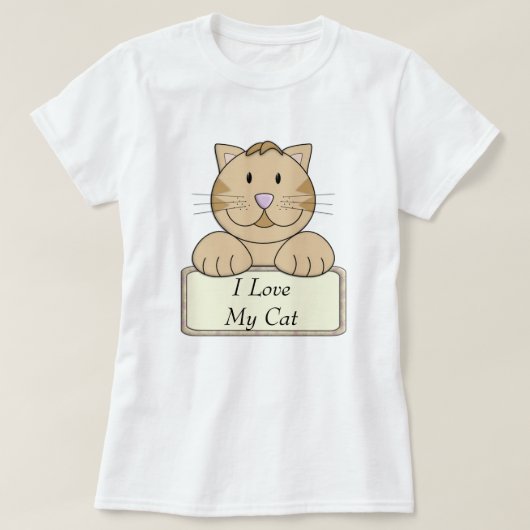 KRW I Love My Cat T-shirt (Design voorkant)