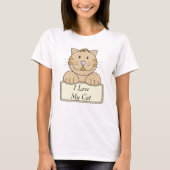 KRW I Love My Cat T-shirt (Voorkant)