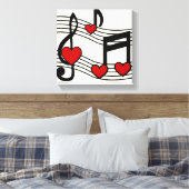 KRW I Love Rock n Roll Canvas Afdruk (Insitu (Slaapkamer))