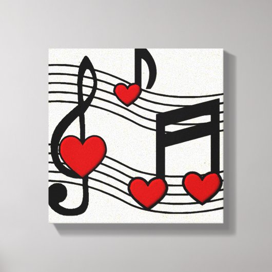 KRW I Love Rock n Roll Canvas Afdruk (Voorkant)