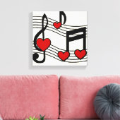 KRW I Love Rock n Roll Canvas Afdruk (Insitu (Woonkamer))