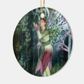 KRW in de nachtelijke feestdagen 2-zaaien Keramisch Ornament (Links)