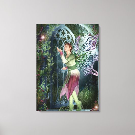 KRW Into the Night Fantasy Faery Art Canvas Afdruk (Voorkant)