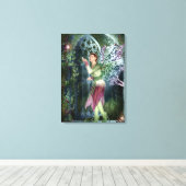 KRW Into the Night Fantasy Faery Art Canvas Afdruk (Insitu (Houten vloer))