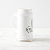 KRW - J - Celtic Monogrammed Stein Bierpul (Voorkant links)