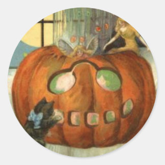 KRW  Jack O lantaarn Halloween Ronde Sticker