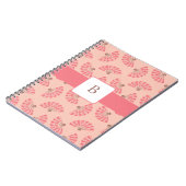 KRW Japanse ventilatoren aangepaste monogram lapto Notitieboek (Linkerzijde)