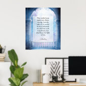 KRW Jesus is het Licht van het Wereld Poster (Thuiskantoor)