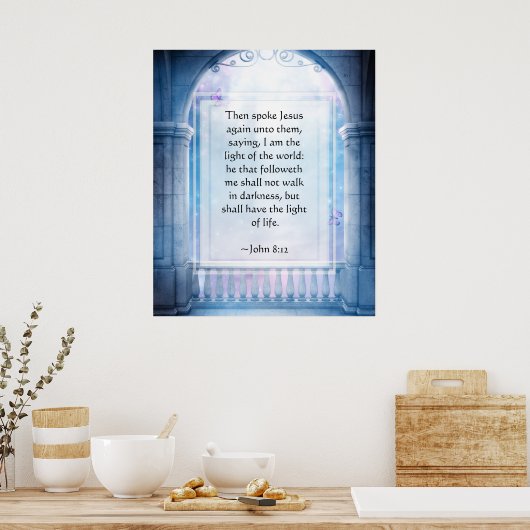 KRW Jesus is het Licht van het Wereld Poster (Keuken)