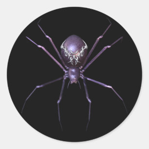 KRW Jeweled Spider Halloween Ronde Sticker