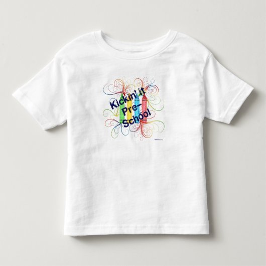 KRW Kickin' It Pre-School Crayons Grunge Kinder Shirts (Voorkant)