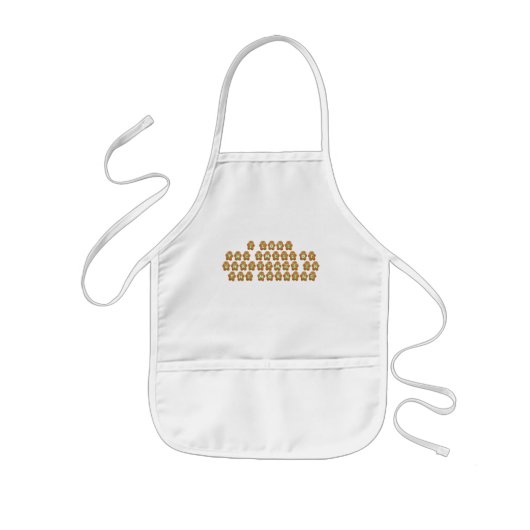 KRW Kind Gingerbrood kerstgeschapen pron Kinder Schort (Voorkant)