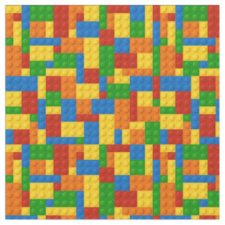 KRW Kinder kleurrijke bouwstenen voor brick Fabric Stof