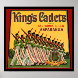 KRW  koningskadetten Asparagus-kratellabel Poster