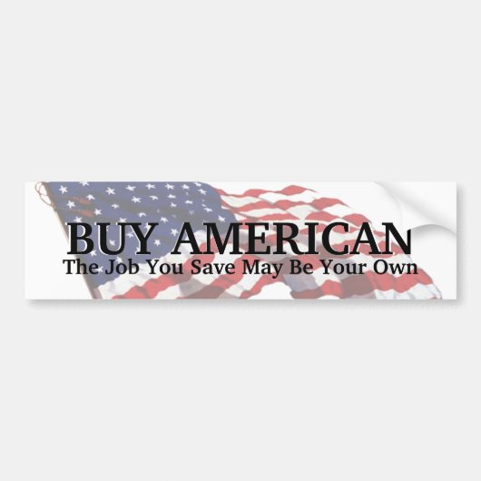 KRW Kopen American Save a Job Bumpersticker (Voorkant)