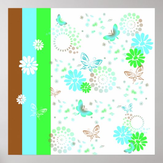 KRW KT's Butterfly Pop Art Fantasy Poster (Voorkant)