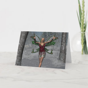 KRW laat het sneeuwen Kerst Faery Kaart