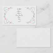 KRW liefroze Floral - aangepast Visitekaartje (Voorkant / Achterkant)