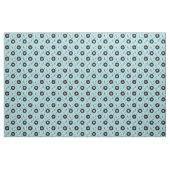 KRW Light Blue Retro Records Music Fabric Stof (Fat Quarter)