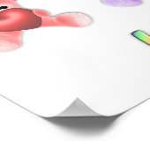 KRW Love komt in Vele kleuren voor Poster (Hoek)