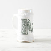 KRW - M - Celtic Monogrammed Stein Bierpul (Voorkant links)