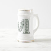 KRW - M - Celtic Monogrammed Stein Bierpul (Voorkant rechts)